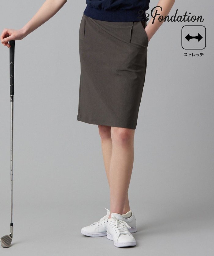 【23区 ゴルフ/NIJYUSANKU GOLF】の【23Fondation/WOMEN】【ストレッチ】ジャージスカート インテリア・キッズ・メンズ・レディースファッション・服の通販 founy(ファニー) https://founy.com/ ファッション Fashion レディースファッション Fashion for Women スカート Skirts シンプル Simple, Minimal ストレッチ Stretch, Stretchy Fabric 台形 A-Line, Trapezoid Shape 夏 Summer 春 Spring S/S・春夏 SS, Spring/Summer, Warm Season |ID: prp329100004736029 ipo3291000000034211284