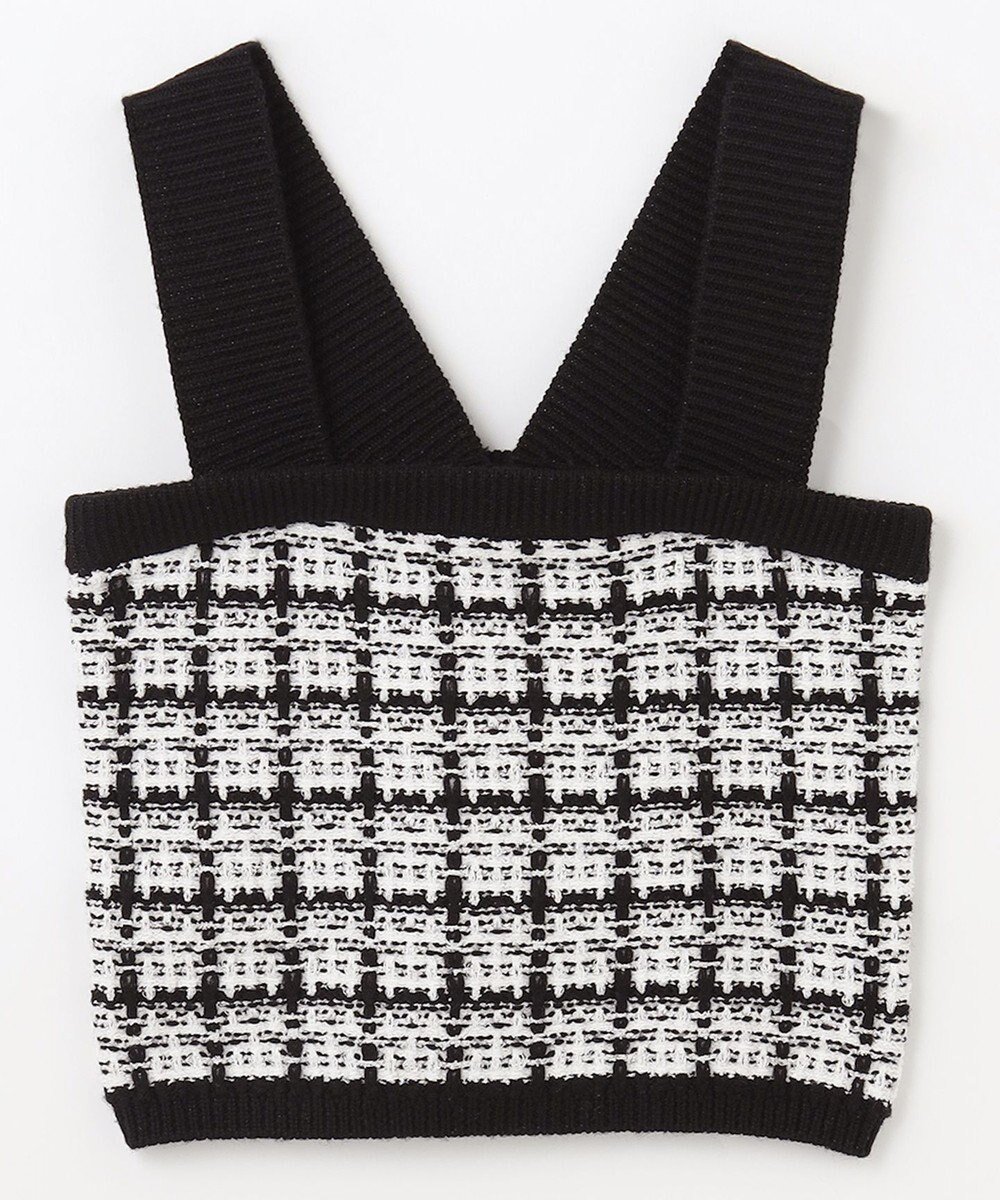 【グレース コンチネンタル/GRACE CONTINENTAL】のチェックニットビスチェ 人気、トレンドファッション・服の通販 founy(ファニー) ファッション Fashion レディースファッション Fashion for Women トップス・カットソー Cut & Sew Tops ニット Knit Tops & Sweaters ビスチェ Bustiers & Corset Tops / Layered Bustier Style カーディガン Cardigan, Knitwear クラシカル Classical, Vintage-Inspired タンク Tank Top, Sleeveless Top チェック Check, Plaid, Tartan ツイード Twill, Twill Weave 秋 Autumn A/W・秋冬 Autumn/Winter other-1|ID: prp329100004736035 ipo3291000000034211365