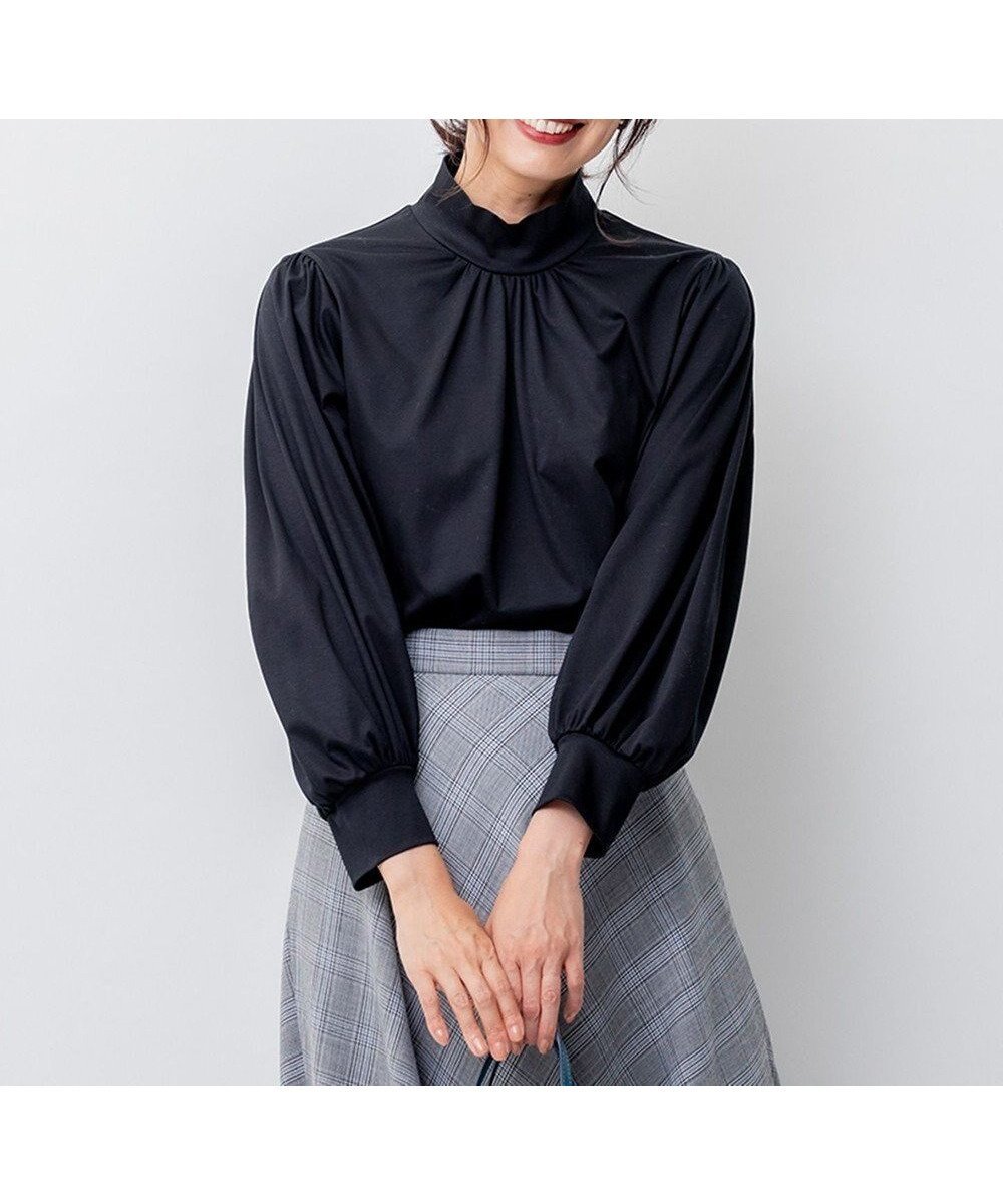 【23区/NIJYUSANKU】の【洗える】ハイネック フォルム ロングTシャツ インテリア・キッズ・メンズ・レディースファッション・服の通販 founy(ファニー) ファッション Fashion レディースファッション Fashion for Women トップス・カットソー Cut & Sew Tops シャツ・ブラウス・オフィスカジュアル Elegant Blouses & Button-Ups ロングTシャツ・Tシャツ Longline T-Shirts & Tees カットソー・ベーシックTシャツ Cut-and-Sewn Tops / Stretch Tees & Basics インド Indian Textile 洗える Machine Washable カットソー Cut and Sewn Top ギャザー Gathered, Ruffled ストレッチ Stretch, Stretchy Fabric スリーブ Sleeve, Long Sleeve / Short Sleeve ハイネック High Neck, Mock Neck フォルム Silhouette, Form ベスト Vest, Waistcoat ベーシック Basic, Essential ロング Long, Long-Length A/W・秋冬 Autumn/Winter 冬 Winter / This Winter おすすめ Recommended / Our Picks 2023年 2023 2023-2024秋冬・A/W Autumn/Winter 2023–24 AW23–24 エレガント 上品 Elegant ブラック系|ID: prp329100004736038 ipo3291000000034211404