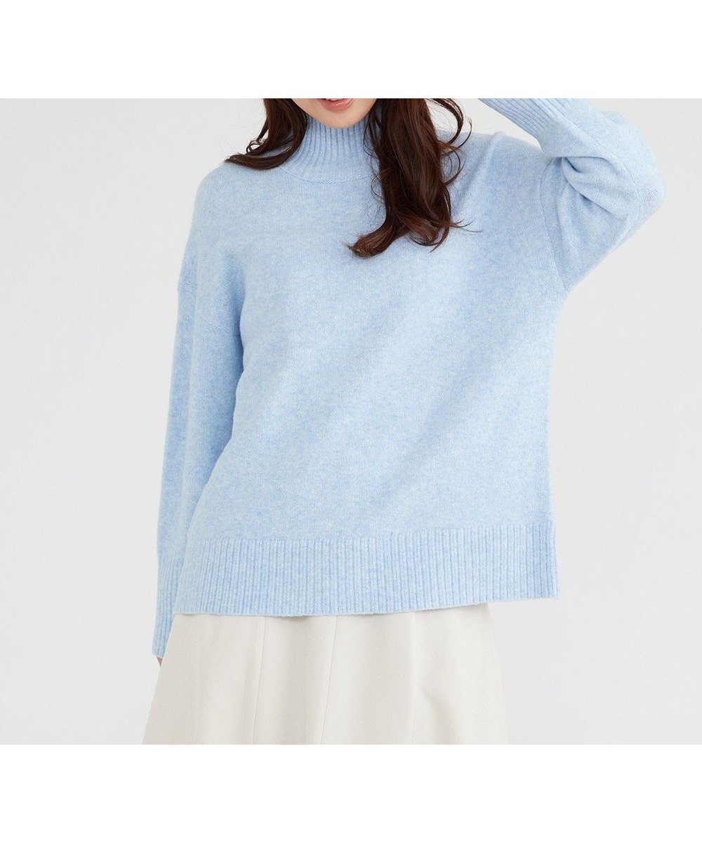 【フェルゥ/Feroux】の【洗える・古畑星夏さん着用】ハイネックニット プルオーバー インテリア・キッズ・メンズ・レディースファッション・服の通販 founy(ファニー) ファッションモデル・俳優・女優 Models 女性 Women 古畑星夏 Furuhata Seika ファッション Fashion レディースファッション Fashion for Women トップス・カットソー Cut & Sew Tops ニット Knit Tops & Sweaters カジュアルプルオーバー・ニットトップス Pullovers & Knit Tops / Casual Pullovers シンプル Simple, Minimal セーター Sweater, Knitwear トレンド Trend, Trending Now ハイネック High Neck, Mock Neck ベーシック Basic, Essential ボトム Bottoms, Lower Wear ミックス Mix, Mixed Style 夏 Summer 洗える Machine Washable A/W・秋冬 Autumn/Winter スカイブルー系|ID: prp329100004736048 ipo3291000000035714403