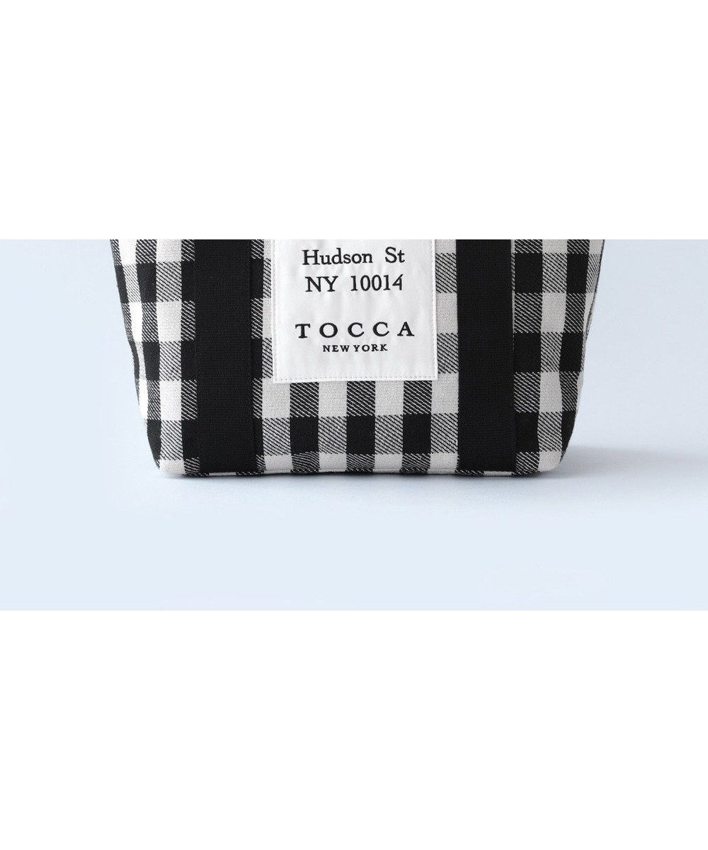 【トッカ/TOCCA】のTOCCA AVENUE CANVASTOTE キャンバス トートバッグ インテリア・キッズ・メンズ・レディースファッション・服の通販 founy(ファニー) 　ファッション　Fashion　レディースファッション　Fashion for Women　バッグ　Bags　アウトドア　Outdoor Clothing　キャンバス　Canvas, Canvas Fabric　ギンガム　Gingham, Gingham Fabric　クラウン　Crown, Royal Motif　スタイリッシュ　Stylish, Fashionable　財布　Wallet, Purse　チェック　Check, Plaid, Tartan　ニューヨーク　New York, NYC Style　フロント　Front, Front Design　ベーシック　Basic, Essential　ポケット　Pocket, Pocket Detail　モダン　Modern, Contemporary　旅行　Travel　ビジネス 仕事 通勤　Business / Work / Commuting　ブラック系5|ID: prp329100004736051 ipo3291000000034211753
