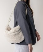 【インター ショシュール/INTER-CHAUSSURES】の【ANDREA CARDONE】レザーストラップボアショルダーバッグ アイボリー雑材|ID: prp329100004736082 ipo3291000000034607381