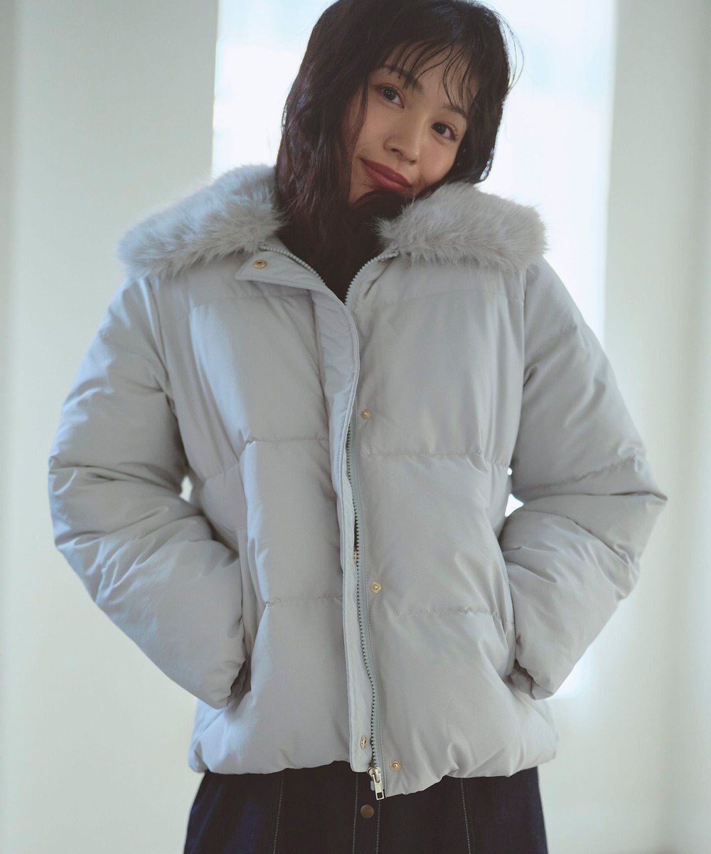 【フェルゥ/Feroux】のファーカラー付き・ダウン見え中綿 ジャケット 人気、トレンドファッション・服の通販 founy(ファニー) ファッション Fashion レディースファッション Fashion for Women アウター Coat / Outerwear Collection レディースジャケット・軽アウター Jackets おすすめ Recommended / Our Picks ジャケット Jacket, Outerwear ダウン Down, Puffer バランス Balance, Style Balance フェイク Faux, Fake フェミニン Feminine, Girly ベスト Vest, Waistcoat 冬 Winter / This Winter A/W・秋冬 Autumn/Winter 防寒 Cold Protection, Winter-Ready other-1|ID: prp329100004736085 ipo3291000000034211837