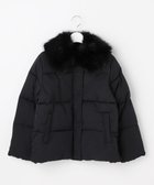 【フェルゥ/Feroux】のファーカラー付き・ダウン見え中綿 ジャケット ブラック系|ID: prp329100004736085 ipo3291000000034211841