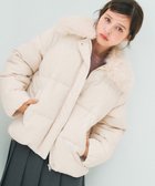 【フェルゥ/Feroux】のファーカラー付き・ダウン見え中綿 ジャケット ベージュ系|ID: prp329100004736085 ipo3291000000034485465