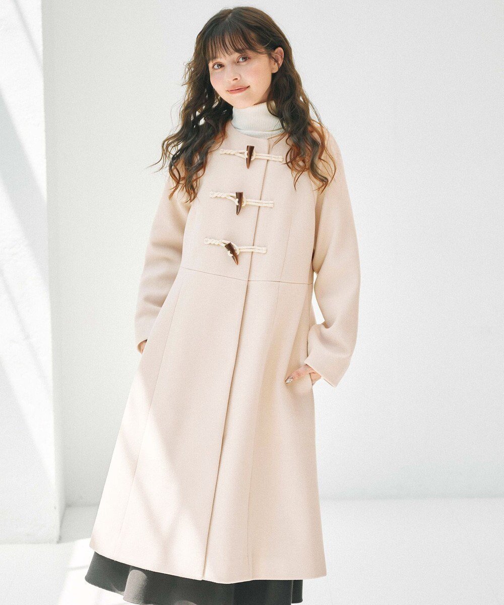 【フェルゥ/Feroux】のダッフルデザインAライン コート インテリア・キッズ・メンズ・レディースファッション・服の通販 founy(ファニー) 　ファッション　Fashion　レディースファッション　Fashion for Women　アウター　Coat / Outerwear Collection　コート・ロングコート・ピーコート　Long Coats, Peacoats & More　レディースジャケット・軽アウター　Jackets　Aラインコート　A-Line Coats　ダッフルコート　Duffle Coats　おすすめ　Recommended / Our Picks　クラシカル　Classical, Vintage-Inspired　ジャケット　Jacket, Outerwear　タートルネック　Turtleneck, High Neck　ダッフルコート　Duffle Coat, Toggle Coat　ハイネック　High Neck, Mock Neck　フェミニン　Feminine, Girly　マフラー　Scarf, Muffler　エレガント 上品　Elegant　冬　Winter / This Winter　A/W・秋冬　Autumn/Winter　軽量　Lightweight, Ultra Light　アイボリー系|ID: prp329100004736087 ipo3291000000035795999