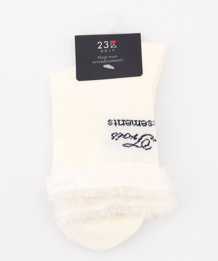 【23区 ゴルフ/NIJYUSANKU GOLF】の【WOMEN】ふわもこボアニットソックス 18cm インテリア・キッズ・メンズ・レディースファッション・服の通販 founy(ファニー) https://founy.com/ ファッション Fashion レディースファッション Fashion for Women ソックス&靴下 Socks & Hosiery レッグウェア・ストッキング Legwear & Hosiery おすすめ Recommended / Our Picks ガーリー Girly, Feminine Style ギフト プレゼント Gift / Present スニーカー Sneakers, Trainers ソックス Socks, Hosiery ハーフ Half, Half-Length バランス Balance, Style Balance 抗菌 Antibacterial, Bacteria-Resistant |ID: prp329100004736104 ipo3291000000035568862