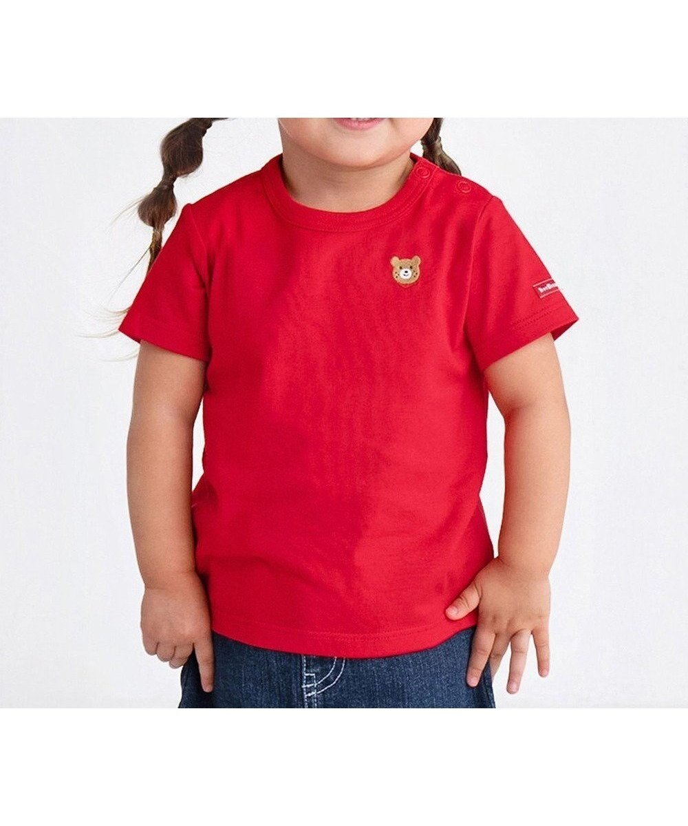 【ミキハウスホットビスケッツ/MIKI HOUSE HOT BISCUITS / KIDS】の【70-120cm】【Everyday Series】ワンポイント 半袖Tシャツ インテリア・キッズ・メンズ・レディースファッション・服の通販 founy(ファニー) ファッション Fashion キッズファッション Fashion for Kids トップス・カットソー Cut & Sew Tops 春 Spring カットソー Cut and Sewn Top カラフル Colorful Design シューズ Shoes, Footwear シンプル Simple, Minimal チェリー Cherry, Cherry Pattern 定番 Standard, Basic Item 長袖 Long Sleeve, Full Sleeve ベビー Baby, Babywear ベーシック Basic, Essential ボーダー Border, Stripe 半袖 Short Sleeve, Half Sleeve ワンポイント One Point, Statement Accent 冬 Winter / This Winter A/W・秋冬 Autumn/Winter S/S・春夏 SS, Spring/Summer, Warm Season おすすめ Recommended / Our Picks 夏 Summer ギフト プレゼント Gift / Present 2025年 2025 2025春夏・S/S Spring/Summer 2025 SS25 赤|ID: prp329100004737543 ipo3291000000035489478