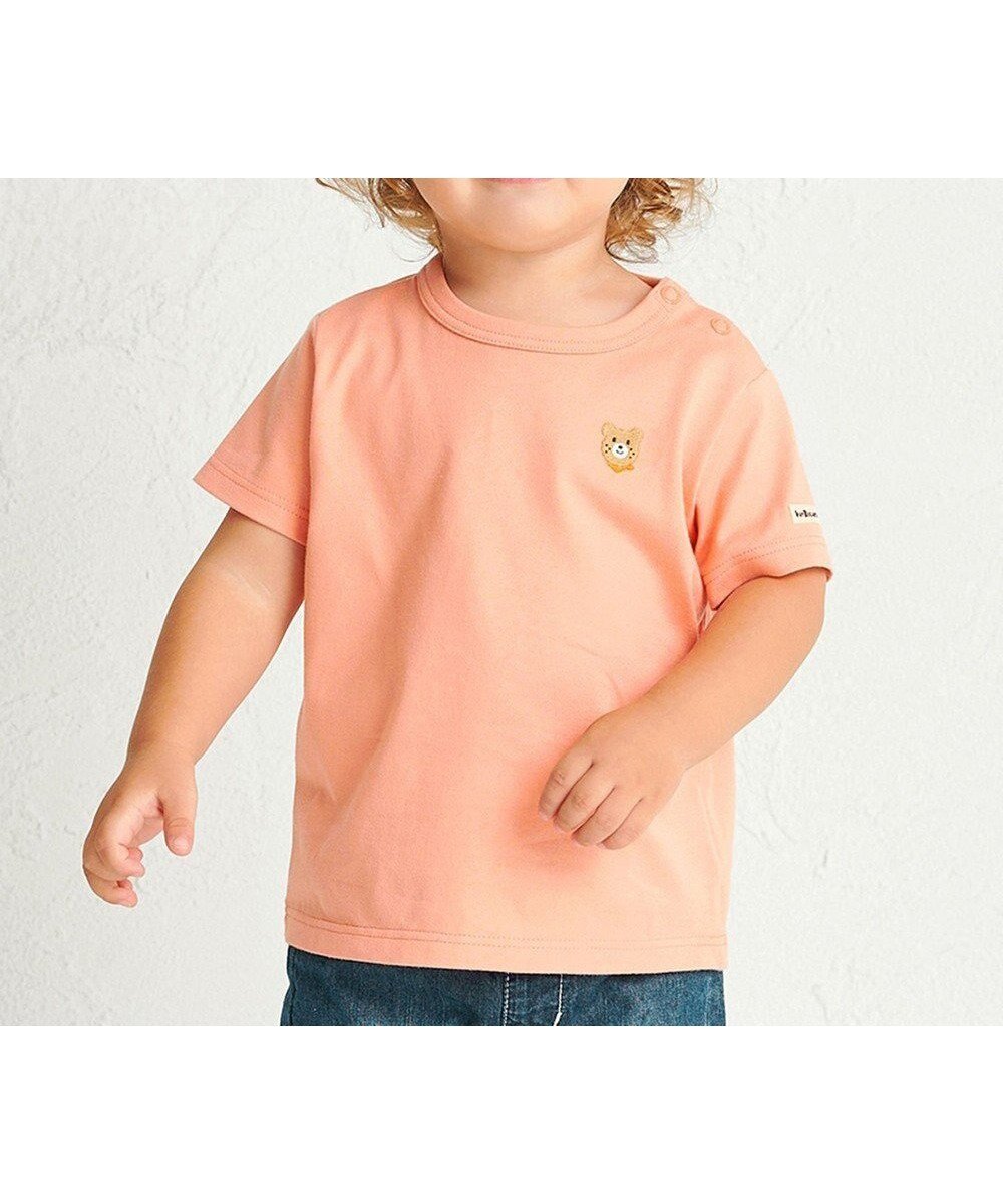 【ミキハウスホットビスケッツ/MIKI HOUSE HOT BISCUITS / KIDS】の【70-120cm】【Everyday Series】ワンポイント 半袖Tシャツ インテリア・キッズ・メンズ・レディースファッション・服の通販 founy(ファニー) ファッション Fashion キッズファッション Fashion for Kids トップス・カットソー Cut & Sew Tops 春 Spring カットソー Cut and Sewn Top カラフル Colorful Design シューズ Shoes, Footwear シンプル Simple, Minimal チェリー Cherry, Cherry Pattern 定番 Standard, Basic Item 長袖 Long Sleeve, Full Sleeve ベビー Baby, Babywear ベーシック Basic, Essential ボーダー Border, Stripe 半袖 Short Sleeve, Half Sleeve ワンポイント One Point, Statement Accent 冬 Winter / This Winter A/W・秋冬 Autumn/Winter S/S・春夏 SS, Spring/Summer, Warm Season おすすめ Recommended / Our Picks 夏 Summer ギフト プレゼント Gift / Present 2025年 2025 2025春夏・S/S Spring/Summer 2025 SS25 オレンジ|ID: prp329100004737543 ipo3291000000035489486