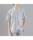 【ジョゼフ オム/JOSEPH HOMME / MEN】のストレッチマイヤー ウイングカラー半袖シャツ ライトグレー系|ID: prp329100004737563 ipo3291000000034220618