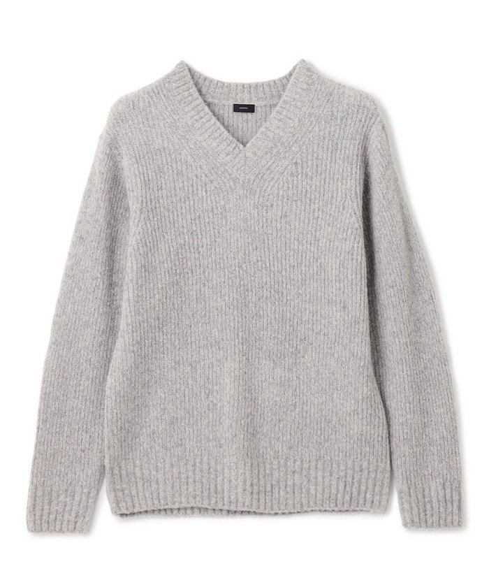 【ジョゼフ オム/JOSEPH HOMME / MEN】のエクストラファインブークレ Vネックニット インテリア・キッズ・メンズ・レディースファッション・服の通販 founy(ファニー) https://founy.com/ ファッション Fashion メンズファッション Fashion for Men トップス・カットソー Cut & Sew Tops ニット・セーター / 定番トップス Knit Tops & Sweaters コーデュロイ Corduroy, Cord Fabric セーター Sweater, Knitwear ミックス Mix, Mixed Style メランジ Melange, Mixed Yarn A/W・秋冬 Autumn/Winter 軽量 Lightweight, Ultra Light |ID: prp329100004737569 ipo3291000000034220705