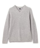 【ジョゼフ オム/JOSEPH HOMME / MEN】のエクストラファインブークレ Vネックニット ライトグレー系|ID: prp329100004737569 ipo3291000000034220706
