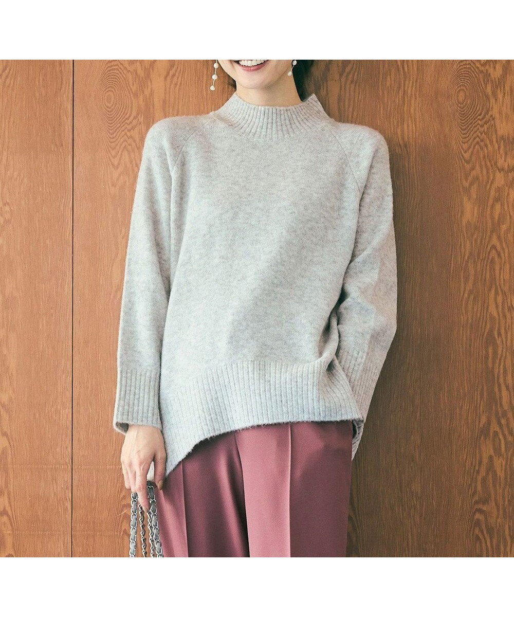 【エニィ スィス/any SiS】の【洗える】ハイネックラグラン ニット インテリア・キッズ・メンズ・レディースファッション・服の通販 founy(ファニー) ファッション Fashion レディースファッション Fashion for Women トップス・カットソー Cut & Sew Tops ニット Knit Tops & Sweaters おすすめ Recommended / Our Picks スリット Slit, Slit Detail セーター Sweater, Knitwear ハイネック High Neck, Mock Neck 洗える Machine Washable A/W・秋冬 Autumn/Winter ライトグレー|ID: prp329100004737595 ipo3291000000034221023