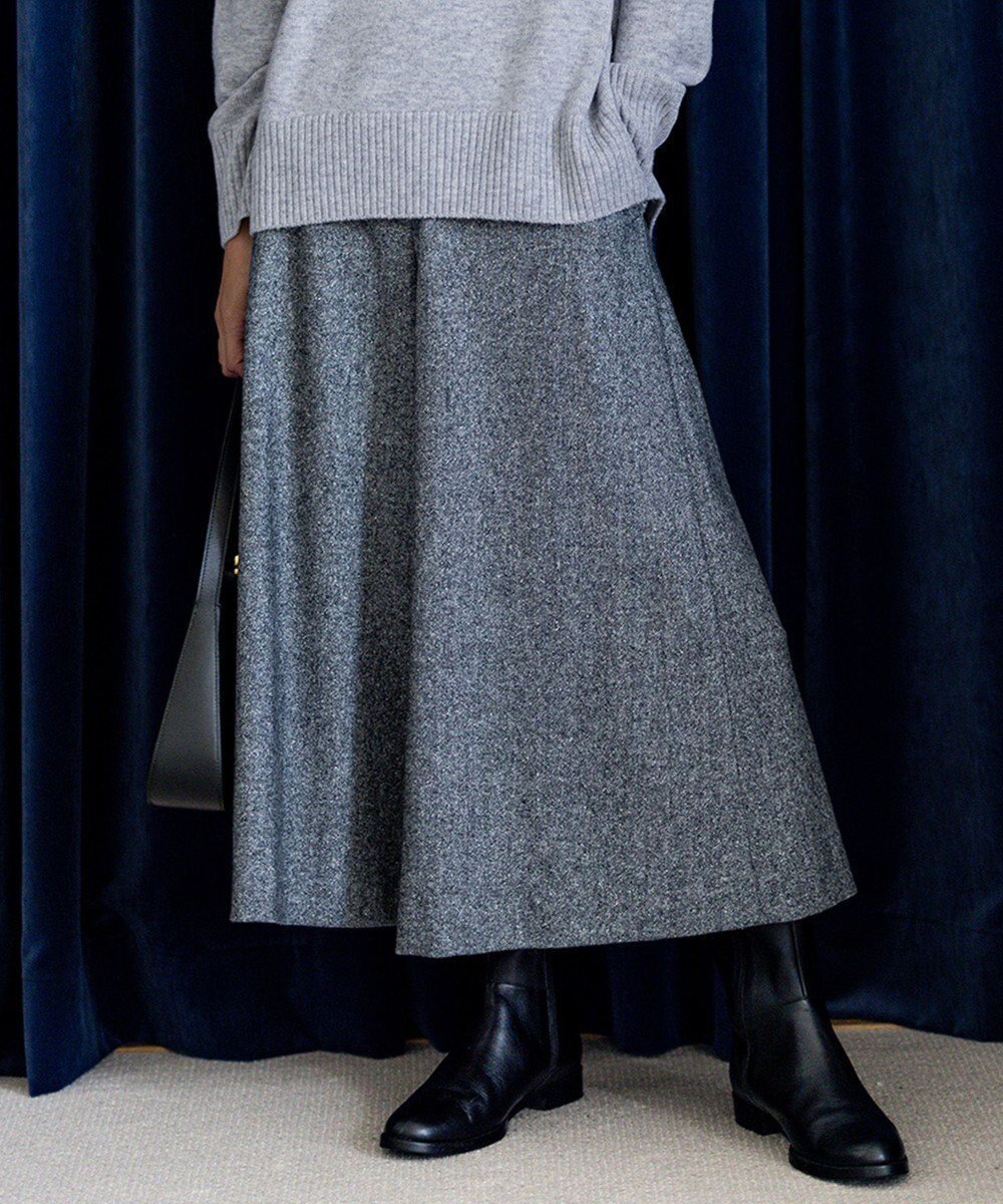 【23区/NIJYUSANKU】のシルクネップツイード ガウチョパンツ インテリア・キッズ・メンズ・レディースファッション・服の通販 founy(ファニー) ファッション Fashion レディースファッション Fashion for Women パンツ Pants & Trousers ガウチョパンツ Gaucho Pants, Culottes クラシック Classic, Timeless Style シルク Silk, 100% Silk ストレッチ Stretch, Stretchy Fabric ネップ Nepp, Slub Yarn フレア Flare, Flared ボトム Bottoms, Lower Wear ロング Long, Long-Length ワイド Wide, Wide Fit 冬 Winter / This Winter A/W・秋冬 Autumn/Winter おすすめ Recommended / Our Picks 2023年 2023 2023-2024秋冬・A/W Autumn/Winter 2023–24 AW23–24 グレー系|ID: prp329100004737605 ipo3291000000034221124