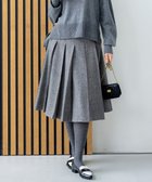 【組曲/KUMIKYOKU】の【WEB限定】ネコアシツィード プリーツスカート グレー系|ID: prp329100004737609 ipo3291000000034221180