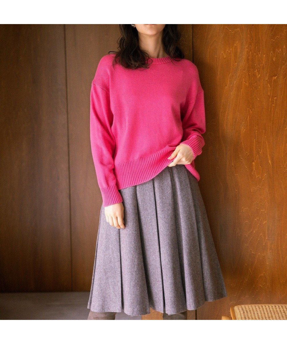 【組曲/KUMIKYOKU】の【WEB限定】ネコアシツィード プリーツスカート インテリア・キッズ・メンズ・レディースファッション・服の通販 founy(ファニー) ファッション Fashion レディースファッション Fashion for Women スカート Skirts プリーツスカート / 上品フェミニンスタイル Pleated Skirts クラシカル Classical, Vintage-Inspired スリット Slit, Slit Detail ツイード Twill, Twill Weave ネップ Nepp, Slub Yarn 猫 Cat, Kitty フレア Flare, Flared プリーツ Pleats, Pleated モダン Modern, Contemporary A/W・秋冬 Autumn/Winter エレガント 上品 Elegant ダークブラウン系|ID: prp329100004737609 ipo3291000000034221181