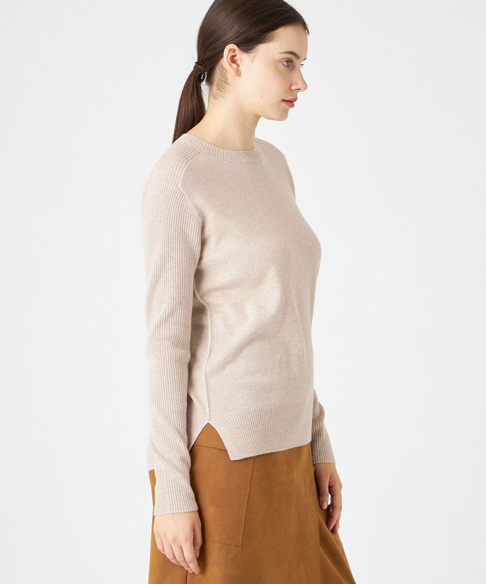 【ベイジ,/BEIGE,】のRIGNY / クルーネックニット 人気、トレンドファッション・服の通販 founy(ファニー) ファッション Fashion レディースファッション Fashion for Women トップス・カットソー Cut & Sew Tops ニット Knit Tops & Sweaters インナー Innerwear スリット Slit, Slit Detail センター Center, Center Line セーター Sweater, Knitwear ベーシック Basic, Essential ボトム Bottoms, Lower Wear エレガント 上品 Elegant A/W・秋冬 Autumn/Winter other-1|ID: prp329100004737611 ipo3291000000034221222