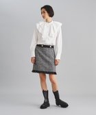 【グレース コンチネンタル/GRACE CONTINENTAL】のイレギュラーフリルブラウス 人気、トレンドファッション・服の通販 founy(ファニー) ファッション Fashion レディースファッション Fashion for Women トップス・カットソー Cut & Sew Tops シャツ・ブラウス・オフィスカジュアル Elegant Blouses & Button-Ups イレギュラー Irregular Design スリット Slit, Slit Detail チェック Check, Plaid, Tartan フリル Frill, Ruffle ベーシック Basic, Essential ロング Long, Long-Length A/W・秋冬 Autumn/Winter thumbnail ホワイト|ID: prp329100004737631 ipo3291000000034221470