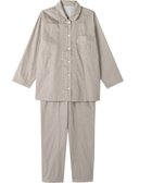 【ワコール 睡眠科学/wacoal suimin】のパジャマ 長袖 長ズボン 綿100%(本体) サテン生地 光沢感 なめらかな肌ざわり 上下セット 前開き YDX536 睡眠科学/ワコール ベージュ|ID: prp329100004737661 ipo3291000000034221663