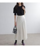 【組曲/KUMIKYOKU】の【WEB限定】サテンナロー スカート アイボリー系|ID: prp329100004737736 ipo3291000000034222453