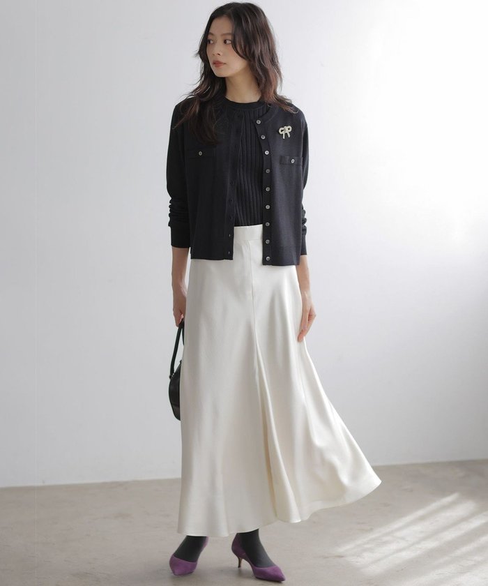 【組曲/KUMIKYOKU】の【WEB限定】サテンナロー スカート インテリア・キッズ・メンズ・レディースファッション・服の通販 founy(ファニー) https://founy.com/ ファッション Fashion レディースファッション Fashion for Women スカート Skirts サテン Satin, Glossy Fabric フィット Fit, Slim Fit ロング Long, Long-Length A/W・秋冬 Autumn/Winter S/S・春夏 SS, Spring/Summer, Warm Season 夏 Summer エレガント 上品 Elegant |ID: prp329100004737736 ipo3291000000035913486