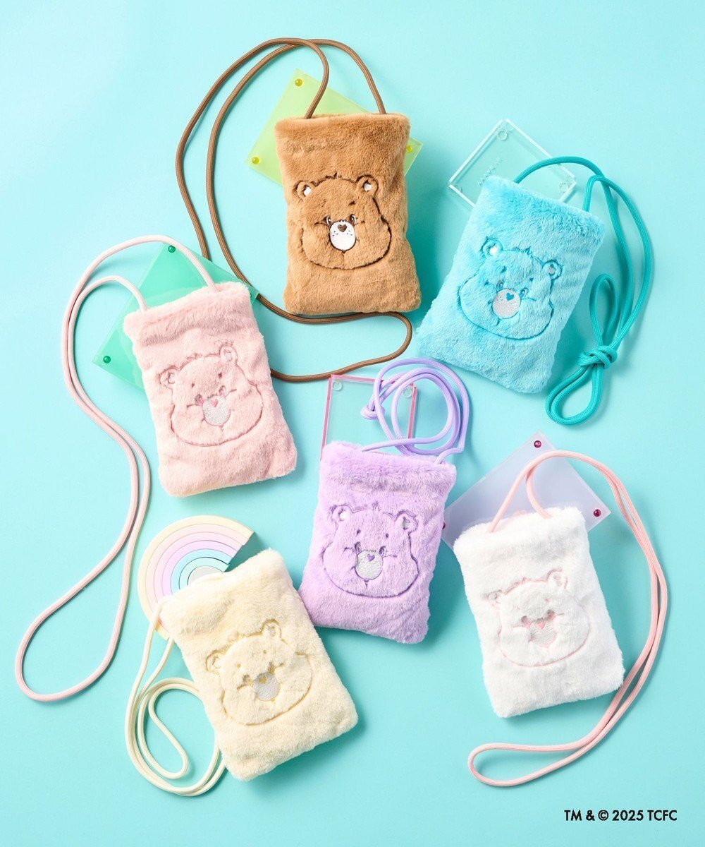 【ムーンバット/MOONBAT】のCare Bears(ケアベア) フェイクファーサコッシュ 手洗い可能 バッグ インテリア・キッズ・メンズ・レディースファッション・服の通販 founy(ファニー) 　ファッション　Fashion　レディースファッション　Fashion for Women　バッグ　Bags　カラフル　Colorful Design　キャップ　Cap, Baseball Cap　キャラクター　Character, Licensed Characters　傘　Umbrella, Parasol　スマート　Smart, Elegant　財布　Wallet, Purse　人気　Popular, Best Seller　マフラー　Scarf, Muffler　ワンポイント　One Point, Statement Accent　冬　Winter / This Winter　新作・新入荷　New Arrivals / New In　ミントグリーン|ID: prp329100004737737 ipo3291000000034222460