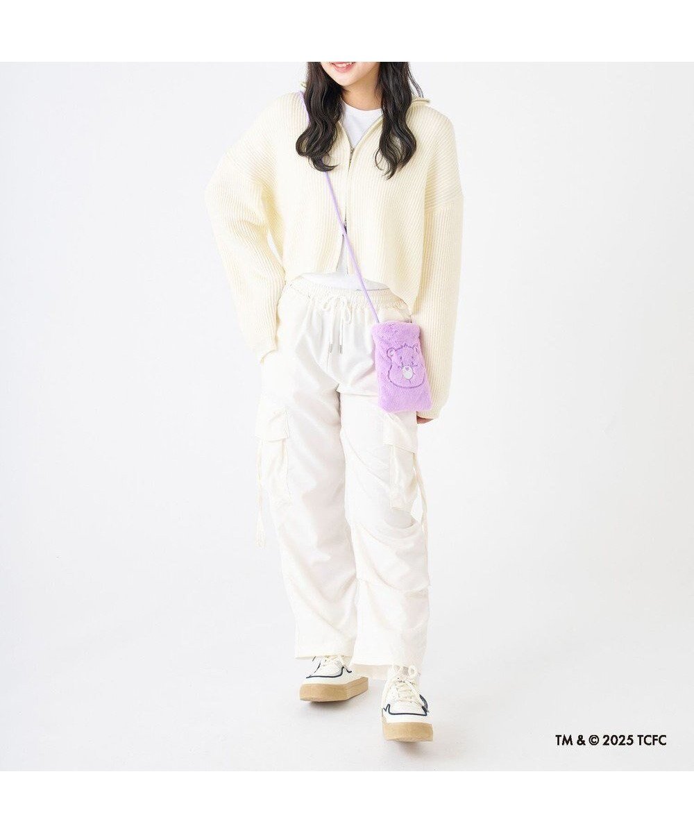 【ムーンバット/MOONBAT】のCare Bears(ケアベア) フェイクファーサコッシュ 手洗い可能 バッグ インテリア・キッズ・メンズ・レディースファッション・服の通販 founy(ファニー) 　ファッション　Fashion　レディースファッション　Fashion for Women　バッグ　Bags　カラフル　Colorful Design　キャップ　Cap, Baseball Cap　キャラクター　Character, Licensed Characters　傘　Umbrella, Parasol　スマート　Smart, Elegant　財布　Wallet, Purse　人気　Popular, Best Seller　マフラー　Scarf, Muffler　ワンポイント　One Point, Statement Accent　冬　Winter / This Winter　ライトパープル|ID: prp329100004737737 ipo3291000000035575143