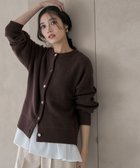 【エニィ スィス/any SiS】の【前後着用可能】Airニット カーディガン ブラウン|ID: prp329100004737743 ipo3291000000034222494