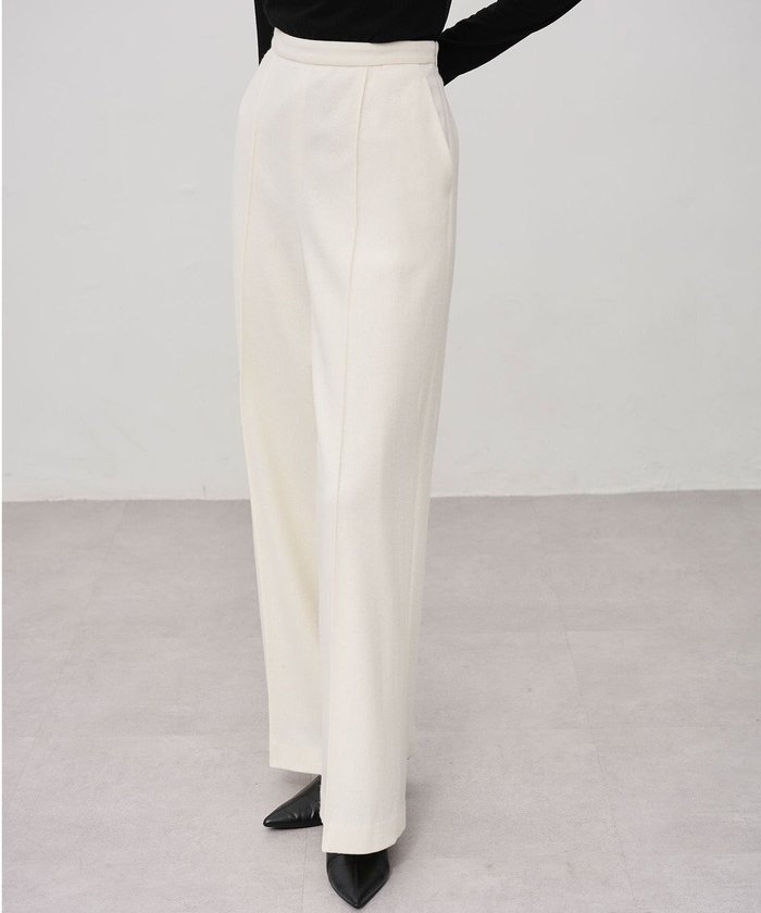 【アンクレイヴ/uncrave】のコンプレストウール ストレートパンツ インテリア・キッズ・メンズ・レディースファッション・服の通販 founy(ファニー) https://founy.com/ ファッション Fashion レディースファッション Fashion for Women パンツ Pants & Trousers カットソー Cut and Sewn Top ジャケット Jacket, Outerwear ストレート Straight, Straight Cut センター Center, Center Line ワイド Wide, Wide Fit A/W・秋冬 Autumn/Winter |ID: prp329100004737746 ipo3291000000034222505