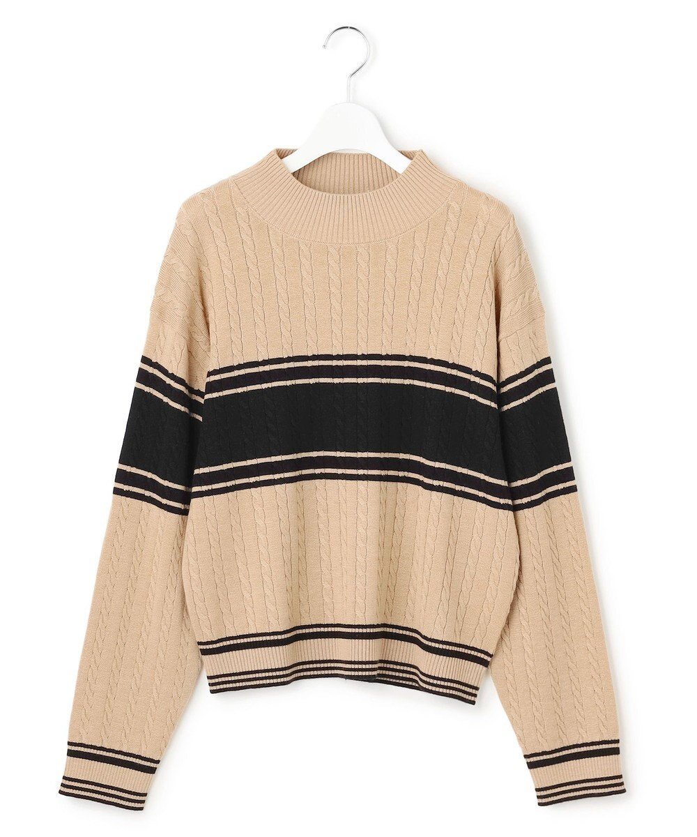 【ジェイプレスヨークストリート/J.PRESS YORK STREET】の【WOMEN】ラインハイゲージニット インテリア・キッズ・メンズ・レディースファッション・服の通販 founy(ファニー) 　ファッション　Fashion　レディースファッション　Fashion for Women　トップス・カットソー　Cut & Sew Tops　ニット　Knit Tops & Sweaters　アクリル　Acrylic Material　クラシック　Classic, Timeless Style　コーデュロイ　Corduroy, Cord Fabric　今季　This Season, Current Season　ショルダー　Shoulder, Shoulder Strap　ショート　Short, Short Length　セーター　Sweater, Knitwear　ダッフルコート　Duffle Coat, Toggle Coat　ツイード　Twill, Twill Weave　ドロップ　Drop Shoulder, Dropped Style　なめらか　Smooth, Silky Texture　バランス　Balance, Style Balance　ボトム　Bottoms, Lower Wear　メガネ　Glasses, Eyewear　モダン　Modern, Contemporary　リラックス　Relax, Relaxed Fit　ワイド　Wide, Wide Fit　A/W・秋冬　Autumn/Winter　おすすめ　Recommended / Our Picks　エレガント 上品　Elegant　ベージュ系1|ID: prp329100004737749 ipo3291000000036323038