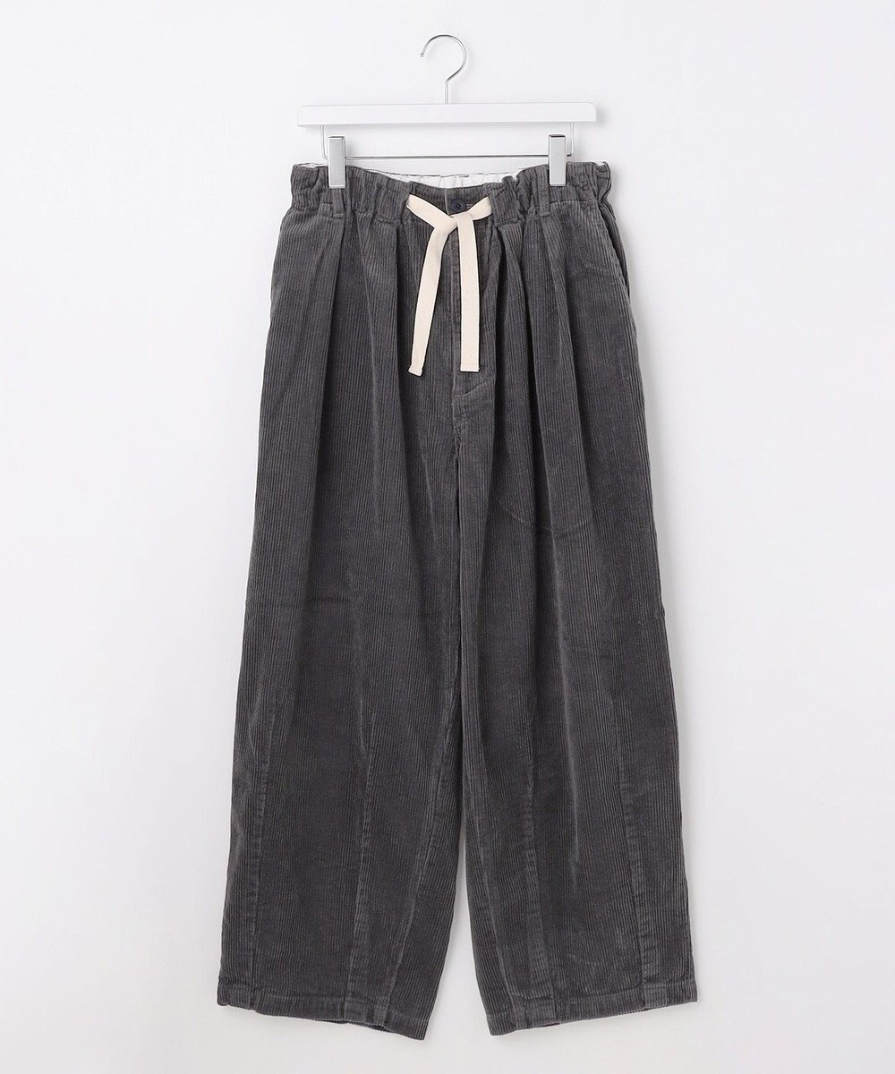 【ジェイプレスヨークストリート/J.PRESS YORK STREET】の【UNISEX】コーデュロイ 2タックワイドパンツ インテリア・キッズ・メンズ・レディースファッション・服の通販 founy(ファニー) 　ファッション　Fashion　レディースファッション　Fashion for Women　パンツ　Pants & Trousers　コーデュロイ　Corduroy, Cord Fabric　シンプル　Simple, Minimal　ジャケット　Jacket, Outerwear　スウェット / スエット　Sweatshirt, Sweatwear　ストレート　Straight, Straight Cut　トレンド　Trend, Trending Now　ドローコード　Drawcord, Drawstring Cord　パーカー　Hoodie, Parka　ボトム　Bottoms, Lower Wear　ユニセックス　Unisex, Genderless　リラックス　Relax, Relaxed Fit　ワイド　Wide, Wide Fit　A/W・秋冬　Autumn/Winter　旅行　Travel　ライトグレー系|ID: prp329100004737752 ipo3291000000034222528