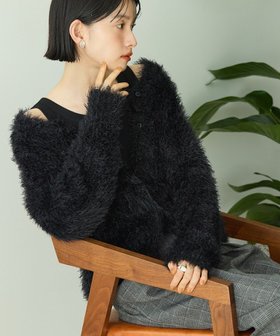 【アメリカンホリック/AMERICAN HOLIC】のシャギーニットクルーネックカーディガン 人気、トレンドファッション・服の通販 founy(ファニー) ファッション Fashion レディースファッション Fashion for Women トップス・カットソー Cut & Sew Tops ニット Knit Tops & Sweaters カーディガン・羽織り Layered Style Cardigans アメリカン American Style カーディガン Cardigan, Knitwear コンパクト Compact, Small Size スタイリッシュ Stylish, Fashionable デニム Denim, Jeans Material ポケット Pocket, Pocket Detail A/W・秋冬 Autumn/Winter おすすめ Recommended / Our Picks |ID:prp329100004737754