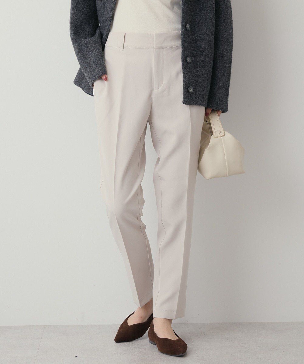 【アメリカンホリック/AMERICAN HOLIC】の美・美・美テーパードパンツ インテリア・キッズ・メンズ・レディースファッション・服の通販 founy(ファニー) 　ファッション　Fashion　レディースファッション　Fashion for Women　パンツ　Pants & Trousers　アメリカン　American Style　ギャザー　Gathered, Ruffled　シェイプ　Shape, Slim Fit　スタイリッシュ　Stylish, Fashionable　ストレート　Straight, Straight Cut　センター　Center, Center Line　A/W・秋冬　Autumn/Winter　Ecru|ID: prp329100004737757 ipo3291000000034222553