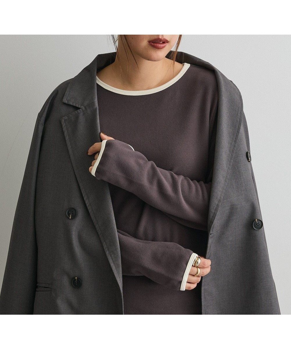 【クラフトスタンダードブティック/CRAFT STANDARD BOUTIQUE】のバイカラーパイピングプルオーバー インテリア・キッズ・メンズ・レディースファッション・服の通販 founy(ファニー) ファッション Fashion レディースファッション Fashion for Women トップス・カットソー Cut & Sew Tops シャツ・ブラウス・オフィスカジュアル Elegant Blouses & Button-Ups ロングTシャツ・Tシャツ Longline T-Shirts & Tees カジュアルプルオーバー・ニットトップス Pullovers & Knit Tops / Casual Pullovers カットソー・ベーシックTシャツ Cut-and-Sewn Tops / Stretch Tees & Basics インナー Innerwear カットソー Cut and Sewn Top カーディガン Cardigan, Knitwear シンプル Simple, Minimal ジャケット Jacket, Outerwear ストレッチ Stretch, Stretchy Fabric デニム Denim, Jeans Material なめらか Smooth, Silky Texture ベーシック Basic, Essential ポケット Pocket, Pocket Detail 冬 Winter / This Winter A/W・秋冬 Autumn/Winter おすすめ Recommended / Our Picks エレガント 上品 Elegant Gray|ID: prp329100004737773 ipo3291000000034222616