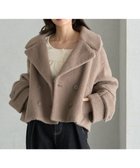 【アースミュージックアンドエコロジー/earth music&ecology】のシャギーショートコート 人気、トレンドファッション・服の通販 founy(ファニー) ファッション Fashion レディースファッション Fashion for Women アウター Coat / Outerwear Collection コート・ロングコート・ピーコート Long Coats, Peacoats & More レディースジャケット・軽アウター Jackets ショート Short, Short Length ジャケット Jacket, Outerwear トレンド Trend, Trending Now バランス Balance, Style Balance ベーシック Basic, Essential ボックス Boxy, Box Shape ポケット Pocket, Pocket Detail 冬 Winter / This Winter A/W・秋冬 Autumn/Winter thumbnail Beige|ID: prp329100004737781 ipo3291000000034222639