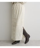 【クラフトスタンダードブティック/CRAFT STANDARD BOUTIQUE】のクラッシュベロアサイドスリットスカート Off White|ID: prp329100004737783 ipo3291000000034222647