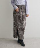 【クラフトスタンダードブティック/CRAFT STANDARD BOUTIQUE】のクラッシュベロアサイドスリットスカート Gray|ID: prp329100004737783 ipo3291000000034222648
