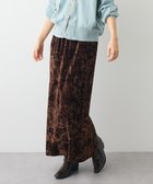 【クラフトスタンダードブティック/CRAFT STANDARD BOUTIQUE】のクラッシュベロアサイドスリットスカート Brown|ID: prp329100004737783 ipo3291000000034222649
