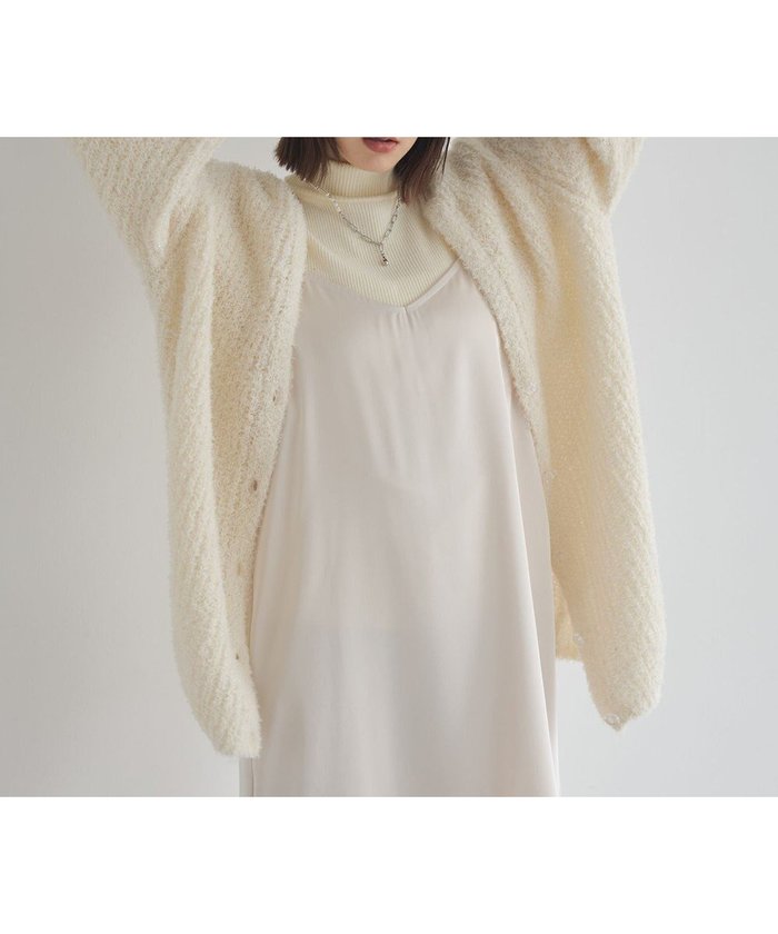 【アースミュージックアンドエコロジー/earth music&ecology】のスパンコールブークレカーディガン インテリア・キッズ・メンズ・レディースファッション・服の通販 founy(ファニー) https://founy.com/ ファッション Fashion レディースファッション Fashion for Women トップス・カットソー Cut & Sew Tops カーディガン・羽織り Layered Style Cardigans おすすめ Recommended / Our Picks カーディガン Cardigan, Knitwear スパンコール Sequins, Sequin Embellishment フォルム Silhouette, Form ポケット Pocket, Pocket Detail A/W・秋冬 Autumn/Winter |ID: prp329100004737795 ipo3291000000036204251