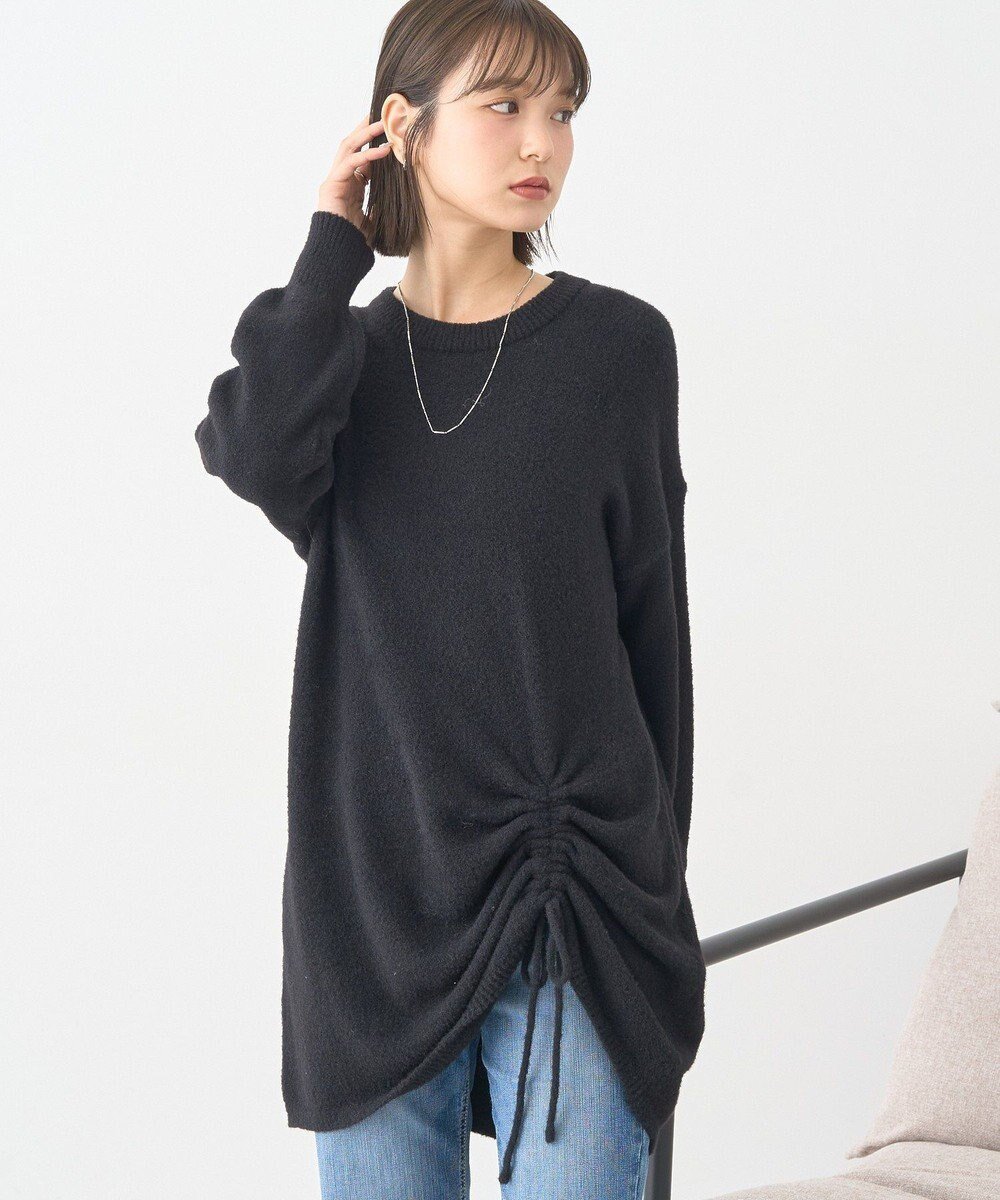 【アースミュージックアンドエコロジー/earth music&ecology】のパウダーシャギーシャーリングニットミニワンピース インテリア・キッズ・メンズ・レディースファッション・服の通販 founy(ファニー) ファッション Fashion レディースファッション Fashion for Women ワンピース Dresses ニットワンピース Knit Dresses おすすめ Recommended / Our Picks なめらか Smooth, Silky Texture シャーリング Shirring, Ruched フォルム Silhouette, Form ポケット Pocket, Pocket Detail 今季 This Season, Current Season A/W・秋冬 Autumn/Winter Black|ID: prp329100004737798 ipo3291000000034222708