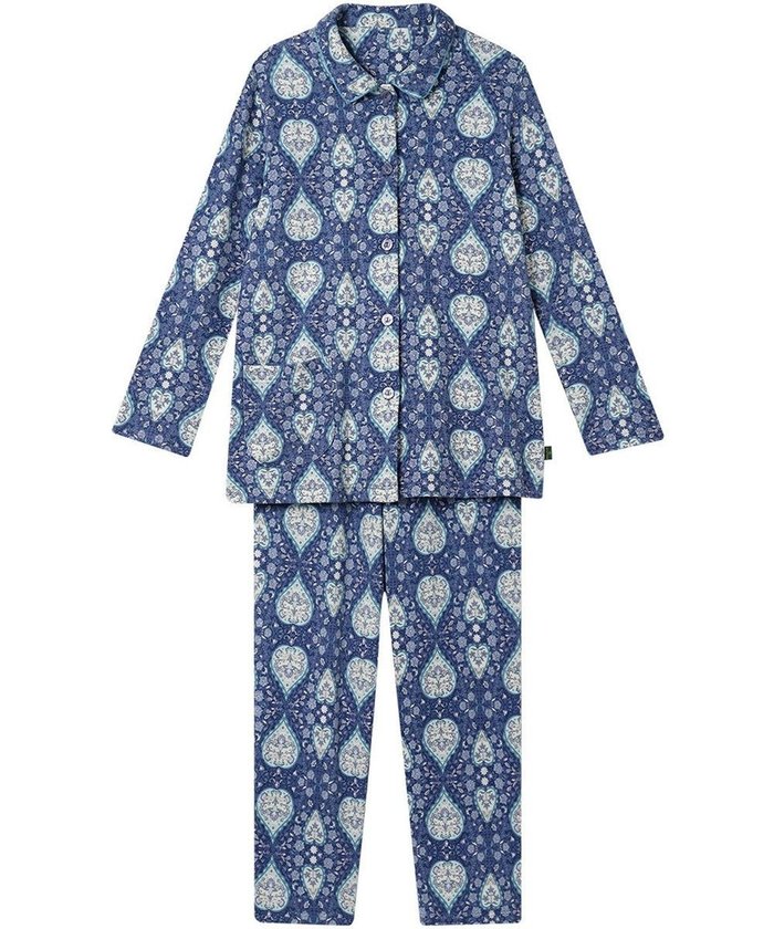 【ワコール/WACOAL】のワコール_リラックス&スリープ パジャマ 綿100%(本体) あったか 長袖 長ズボン ミントン レディース NDW459 /ワコール インテリア・キッズ・メンズ・レディースファッション・服の通販 founy(ファニー) https://founy.com/ ファッション Fashion レディースファッション Fashion for Women トップス・カットソー Cut & Sew Tops 長袖 Long Sleeve, Full Sleeve パジャマ Pajamas, Sleepwear フラワー Flower, Floral ボトム Bottoms, Lower Wear モチーフ Motif, Design Theme リラックス Relax, Relaxed Fit |ID: prp329100004737812 ipo3291000000035796814