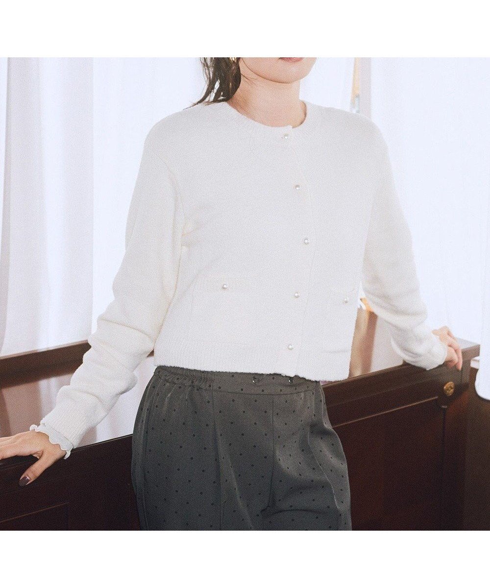 【アースミュージックアンドエコロジー/earth music&ecology】の【イージーケア】パウダーシャギークルーネックカーディガン 人気、トレンドファッション・服の通販 founy(ファニー) ファッション Fashion レディースファッション Fashion for Women トップス・カットソー Cut & Sew Tops カーディガン・羽織り Layered Style Cardigans なめらか Smooth, Silky Texture インナー Innerwear カーディガン Cardigan, Knitwear コンパクト Compact, Small Size パール Pearl, Pearl Accent フェミニン Feminine, Girly フォルム Silhouette, Form ボトム Bottoms, Lower Wear ポケット Pocket, Pocket Detail A/W・秋冬 Autumn/Winter other-1|ID: prp329100004737814 ipo3291000000034222765