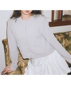 【アースミュージックアンドエコロジー/earth music&ecology】の【イージーケア】パウダーシャギークルーネックカーディガン 人気、トレンドファッション・服の通販 founy(ファニー) ファッション Fashion レディースファッション Fashion for Women トップス・カットソー Cut & Sew Tops カーディガン・羽織り Layered Style Cardigans なめらか Smooth, Silky Texture インナー Innerwear カーディガン Cardigan, Knitwear コンパクト Compact, Small Size パール Pearl, Pearl Accent フェミニン Feminine, Girly フォルム Silhouette, Form ボトム Bottoms, Lower Wear ポケット Pocket, Pocket Detail A/W・秋冬 Autumn/Winter thumbnail Light Gray|ID: prp329100004737814 ipo3291000000034222767