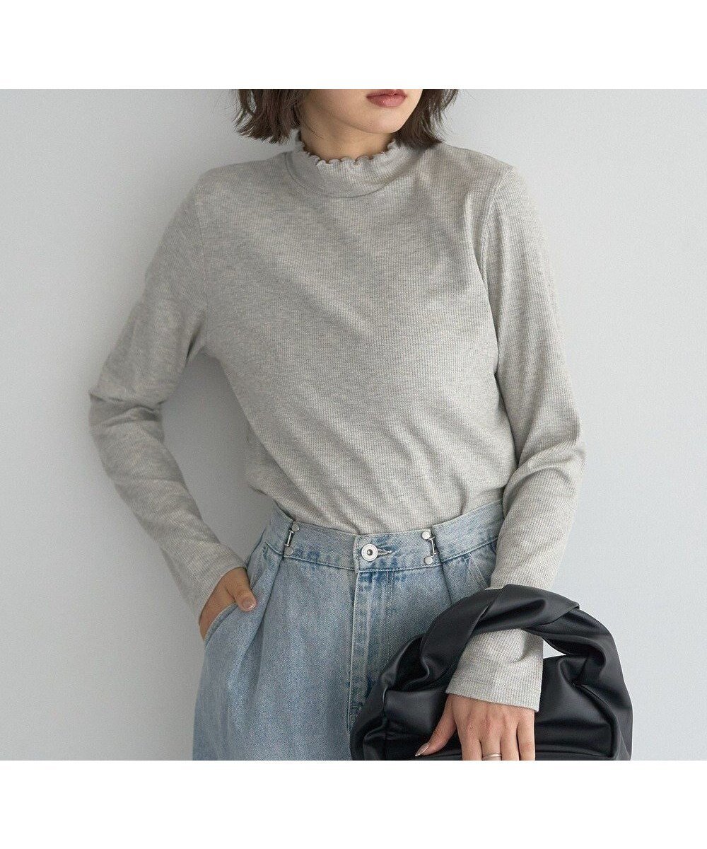 【アースミュージックアンドエコロジー/earth music&ecology】のラメテレコハイネックプルオーバー インテリア・キッズ・メンズ・レディースファッション・服の通販 founy(ファニー) ファッション Fashion レディースファッション Fashion for Women トップス・カットソー Cut & Sew Tops シャツ・ブラウス・オフィスカジュアル Elegant Blouses & Button-Ups ロングTシャツ・Tシャツ Longline T-Shirts & Tees カジュアルプルオーバー・ニットトップス Pullovers & Knit Tops / Casual Pullovers カットソー・ベーシックTシャツ Cut-and-Sewn Tops / Stretch Tees & Basics カットソー Cut and Sewn Top テレコ Ribbed, Rib Stitch トレンド Trend, Trending Now ビスチェ Bustier, Corset Top フィット Fit, Slim Fit ポケット Pocket, Pocket Detail A/W・秋冬 Autumn/Winter Gray|ID: prp329100004737817 ipo3291000000034222797