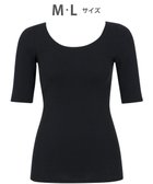 【ワコール/WACOAL】のあったかインナー 【ふんわりあったか】 5分袖 半袖 天綿オーガニックを使用 あたたかい ムレにくい しなやかでやわらかい レディース CLC510 /ワコール ブラック|ID: prp329100004737847 ipo3291000000035915354