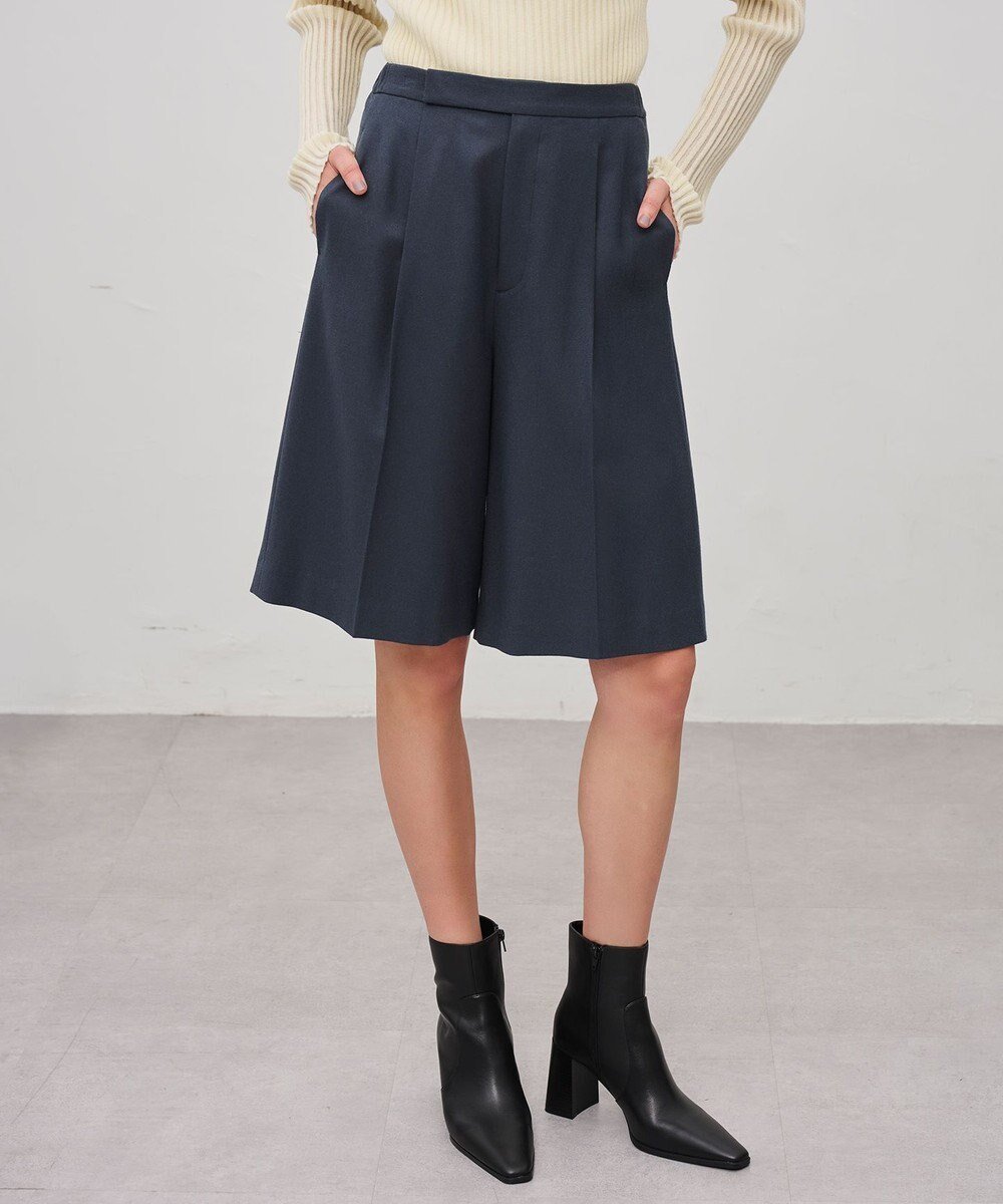 【アンクレイヴ/uncrave】のフランネル バミューダパンツ インテリア・キッズ・メンズ・レディースファッション・服の通販 founy(ファニー) 　ファッション　Fashion　レディースファッション　Fashion for Women　パンツ　Pants & Trousers　今季　This Season, Current Season　ジャケット　Jacket, Outerwear　ストレート　Straight, Straight Cut　ドレス　Dress, One-Piece　バランス　Balance, Style Balance　フレア　Flare, Flared　A/W・秋冬　Autumn/Winter　おすすめ　Recommended / Our Picks　ブルーグレー|ID: prp329100004737862 ipo3291000000034223029