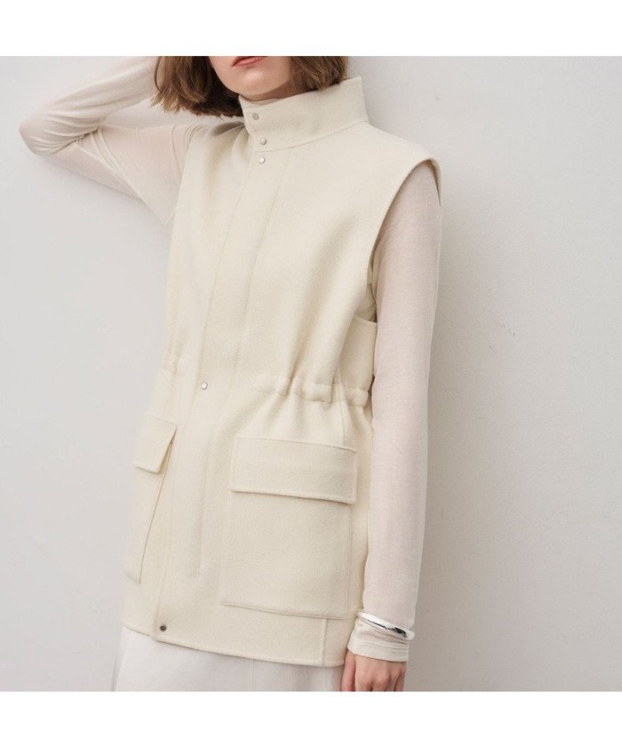 【アンクレイヴ/uncrave】のメルトンリバー ミリタリージレ インテリア・キッズ・メンズ・レディースファッション・服の通販 founy(ファニー) https://founy.com/ ファッション Fashion レディースファッション Fashion for Women アウター Coat / Outerwear Collection トップス・カットソー Cut & Sew Tops ベスト&ジレ / 重ね着スタイル Vests & Gilets ベスト Vest, Waistcoat ミニスカート Mini Skirt, Short Skirt メルトン Melton, Heavy Wool A/W・秋冬 Autumn/Winter エレガント 上品 Elegant |ID: prp329100004737879 ipo3291000000035586479