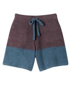 【ウンナナクール/une nana cool】のカラーブロッキング ショートパンツ ブラウン|ID: prp329100004737901 ipo3291000000035796996