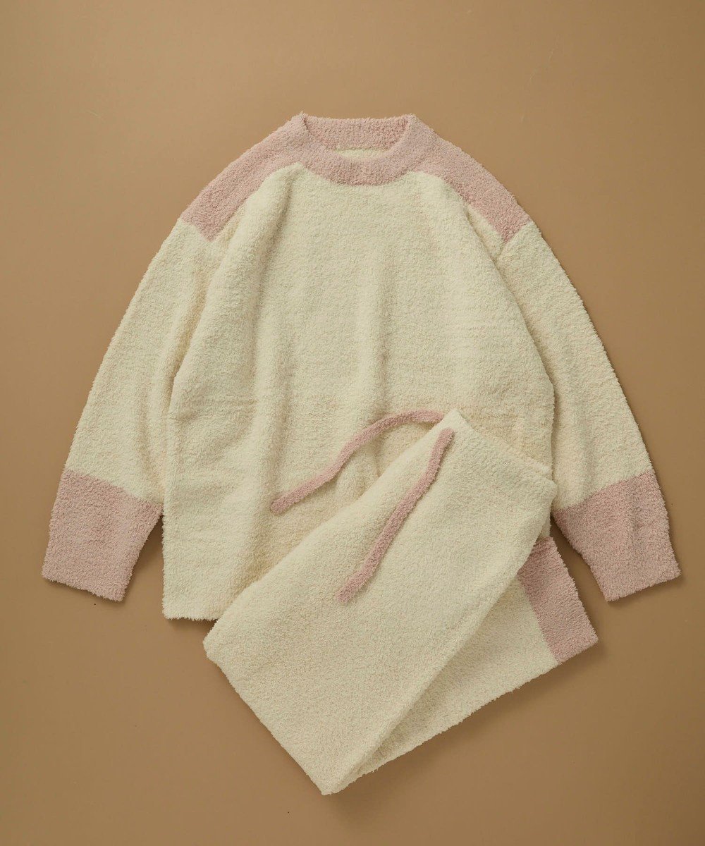 【ウンナナクール/une nana cool】のカラーブロッキング プルオーバー&ロングパンツセット 人気、トレンドファッション・服の通販 founy(ファニー) 　ファッション　Fashion　レディースファッション　Fashion for Women　パンツ　Pants & Trousers　秋　Autumn　切替　Switching, Contrast Panel　ショーツ　Shorts, Short Pants　定番　Standard, Basic Item　人気　Popular, Best Seller　パジャマ　Pajamas, Sleepwear　ブロッキング　Color Blocking, Panel Design　ボトム　Bottoms, Lower Wear　ポケット　Pocket, Pocket Detail　ロング　Long, Long-Length　 other-1|ID: prp329100004737902 ipo3291000000035797040