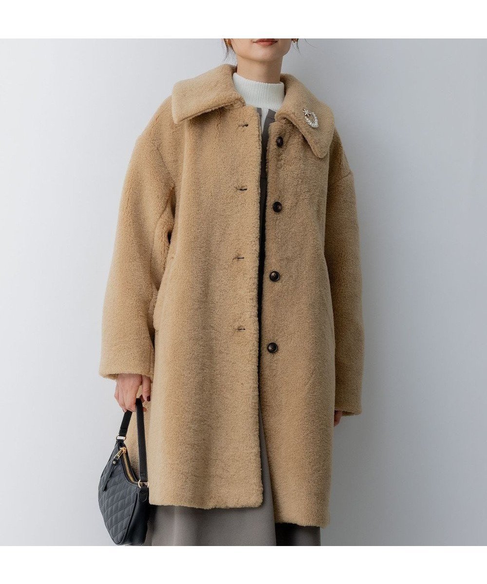 【組曲/KUMIKYOKU】のテディボア コート インテリア・キッズ・メンズ・レディースファッション・服の通販 founy(ファニー) ファッション Fashion レディースファッション Fashion for Women アウター Coat / Outerwear Collection コート・ロングコート・ピーコート Long Coats, Peacoats & More レディースジャケット・軽アウター Jackets シンプル Simple, Minimal ジャケット Jacket, Outerwear トレンド Trend, Trending Now バランス Balance, Style Balance パターン Pattern, Design Print 冬 Winter / This Winter A/W・秋冬 Autumn/Winter エレガント 上品 Elegant ベージュ系|ID: prp329100004738966 ipo3291000000034229894